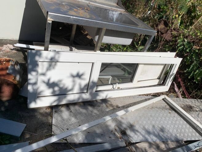 porte alu double battant